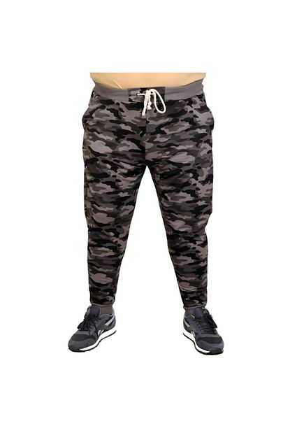 Modexl Erkek Buyuk Beden Esofman Alti Kamuflaj Darpaca 20515 Siyah Trendyol