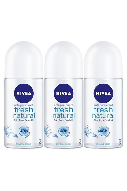 nivea fresh naturel kadin roll on 3 lu set fiyati yorumlari trendyol