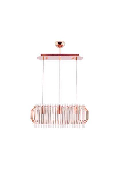 Cakir Aydinlatma Apollo Elips Bakir 3 Lu Bronz Avize Trendyol