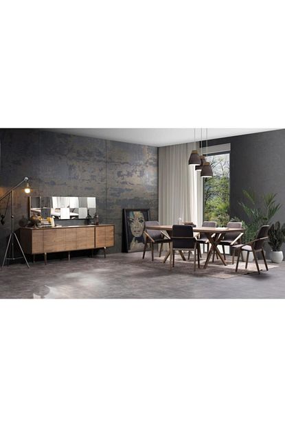 Evmoda Mobilya Natural Master Modern Yemek Odasi Takimi Trendyol