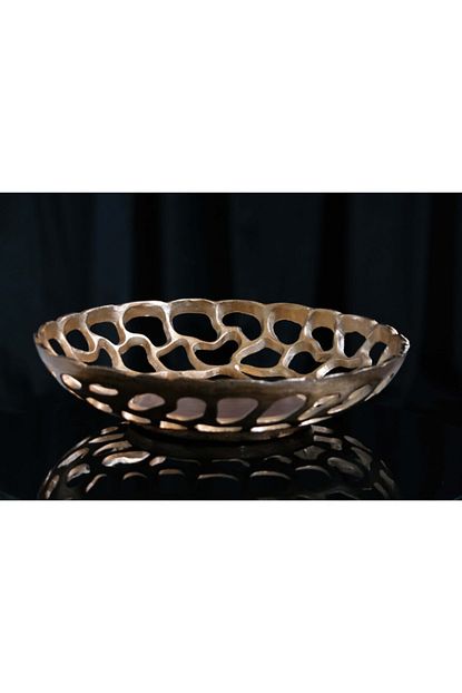 Ambiente Ahsap Tabanli Gold Yuvarlak Tabak Masa Ve Sehpa Dekoru Metal Dekoratif Tabak Trendyol