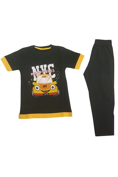 Tampap 100 Pamuk Erkek Cocuk Gecelik Pijama Takimi Trendyol