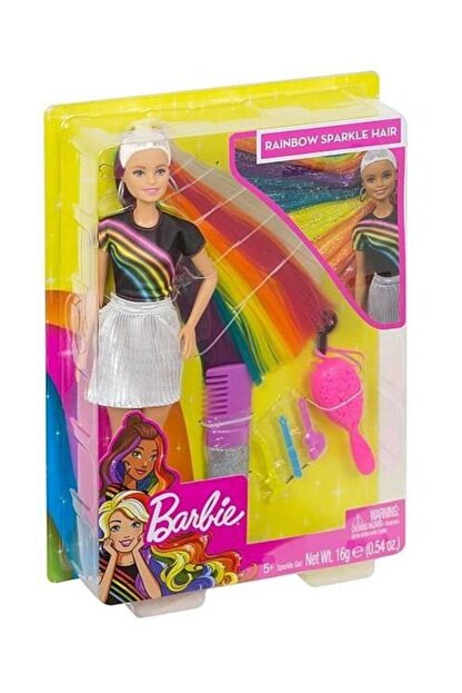 Barbie Gokkusagi Renkli Saclar Bebegi Trendyol