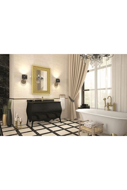 Netdeko Zeus Banyo Dolabi Siyah 110 Cm Boy Dolabi Haric Trendyol