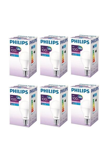 Philips Essential 14 100w E27 Normal Duy Ampul Beyaz Isik 6 Adet Trendyol