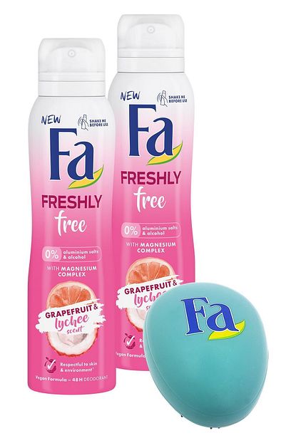 Fa Freshly Free Greyfurt Lici Deosprey X 2 Adet Sac Acici Firca Trendyol