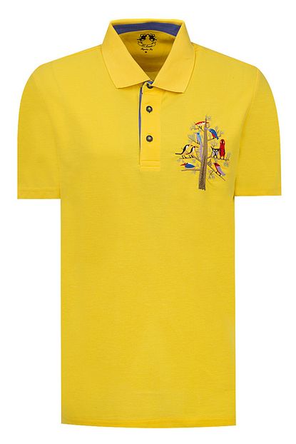 D S Damat Sari Renk Erkek T Shirt Regular Fit Trendyol