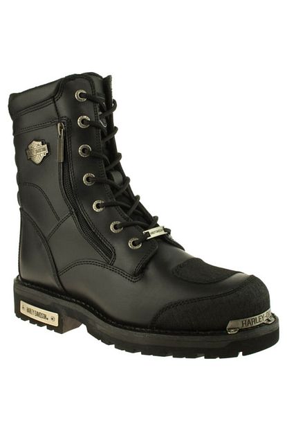 Harley Davidson Riddick Hakiki Deri Siyah Erkek Bot Trendyol