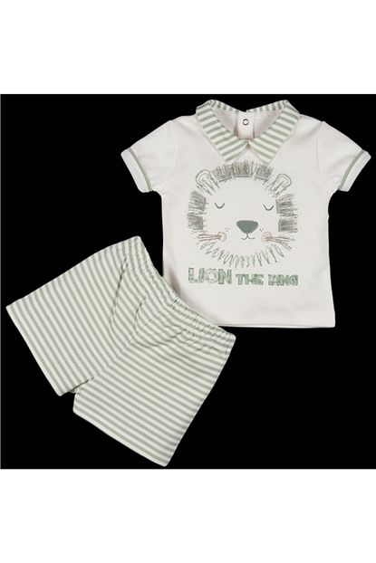 For My Baby Erkek Bebek Su Yesili Bertin Aslanli 2 Li Takim Trendyol