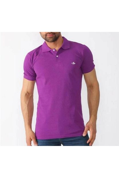 Lugon Erkek Mor Fekmod Slim Fit Polo Yaka Tisort 3390 Trendyol