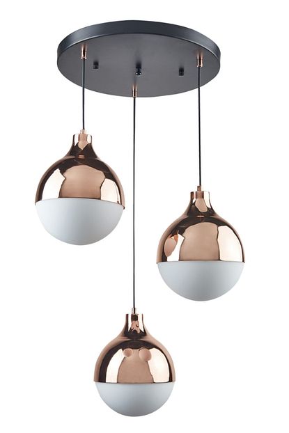 Fer Avize Modern Retro Bakir 3lu Avize Trendyol