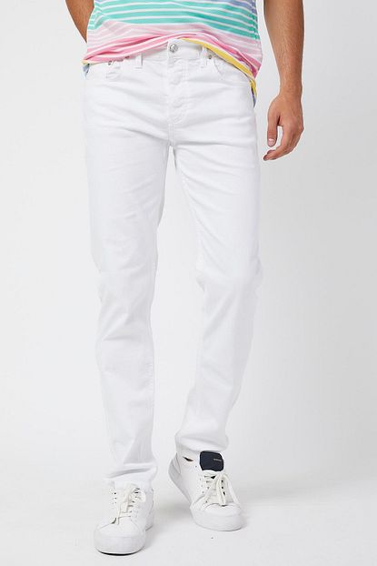 Serseri Slim Fit None Denim Esnek Kot Kumas Erkek Beyaz Jean Pantolon Trendyol