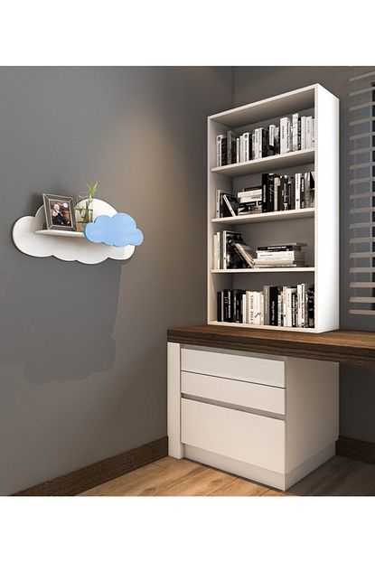 Zenni Mobilya Montessori Bulut Raf Kitaplik Trendyol