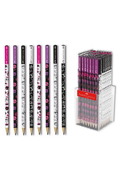 faber castell skull 2b yuvarlak kursun