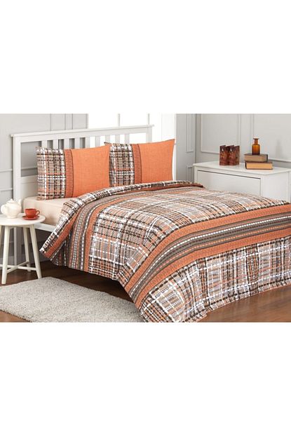 Ozdilek Pike Takimi Tek Kisilik Oranj Tweed Trendyol