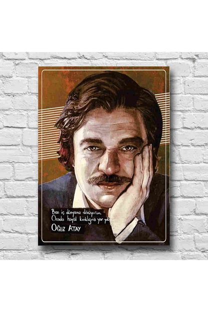 Retro Tablo Oguz Atay Retro Tablo Trendyol