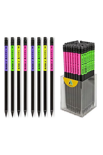 blackline noble silgili yuvarlak kursun kalem siyah ahsap 2061130735