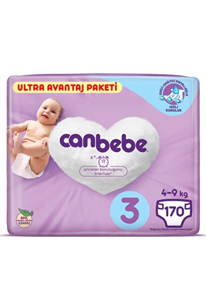 canbebe bebek bezi 3 beden midi ultra avantaj paket 170 li fiyati yorumlari trendyol