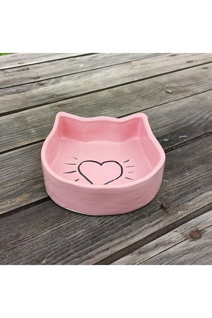 toprak art kedi seramik mama kabi