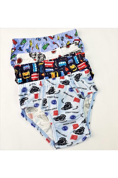 Adn Underwear 6 Adet Erkek Cocuk Kulot Slip Renkli Pamuklu Trendyol