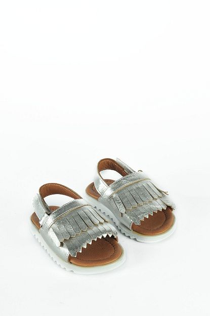 J Plus Baby Gumus Kiz Cocuk Sandalet Trendyol