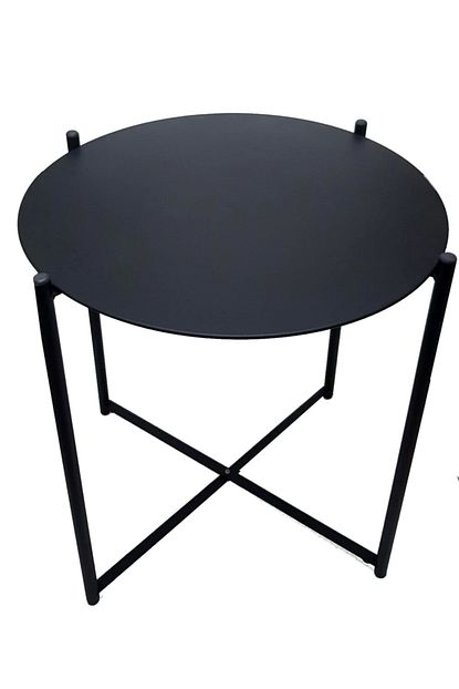Narmoda Katlanir Metal Sehpa Siyah Trendyol