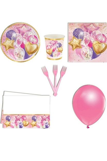 Izmir Partystore 8 Kisilik Ucan Balonlar Dogum Gunu Seti Trendyol