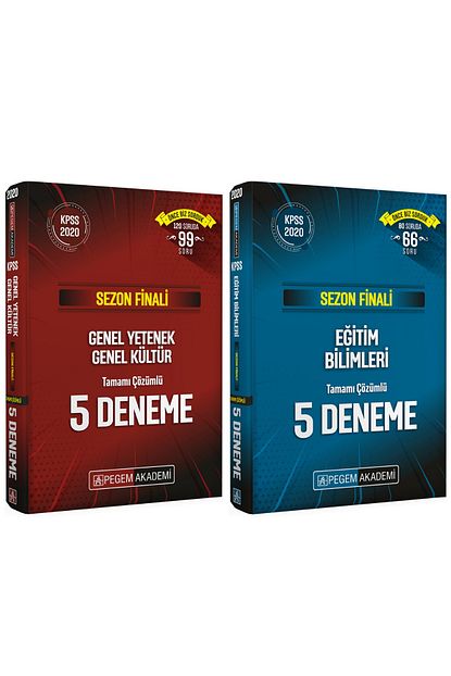 Pegem Akademi Yayincilik Sezon Finali Gygk Ve Egitim Bilimleri Deneme Seti Pegem Akademi Trendyol