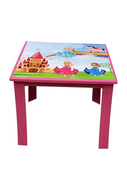 Fiore Cocuk Masasi Plastik Pembe Prenses Resimli H40 1 3 Yas Icin Trendyol