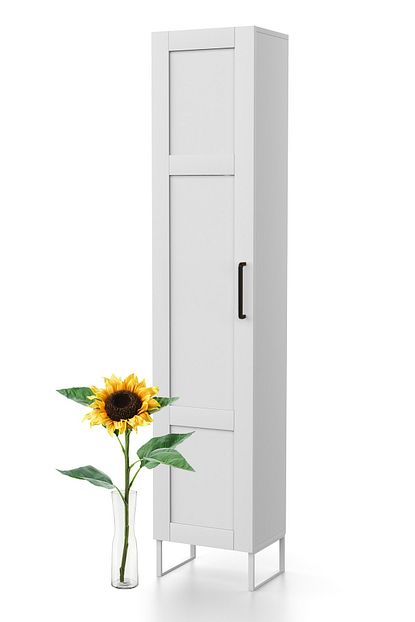 dekorex blk 115 beyaz metal ayakli boy kapakli yuksek balkon dolabi fiyati yorumlari trendyol