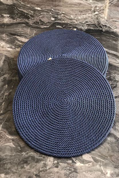 Bk Home Dekor Lacivert Amerikan Servis Supla 6 Li Set Trendyol