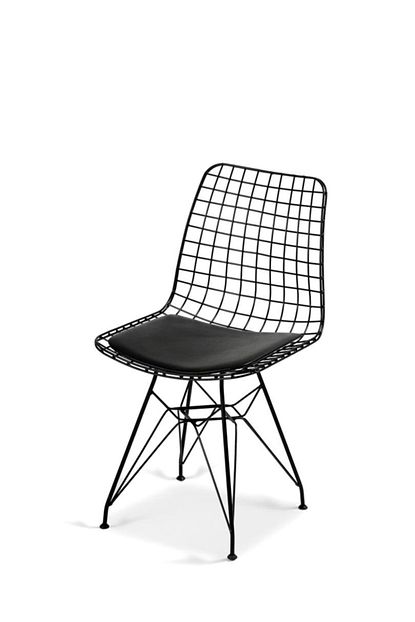 Avva Home Siyah Tel Metal Sandalye Trendyol
