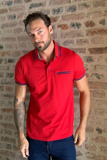 Trendyol Man Kirmizi Erkek Polo Yaka T Shirt Tmnss20po0143 Trendyol