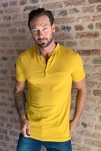 Trendyol Man Hardal Erkek Hakim Yaka T Shirt Tmnss20ts0867 Trendyol