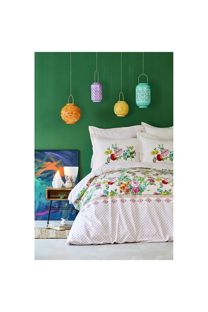Karaca Home Irini Beyaz Fusya Rnf Cift Kisilik Nevresim Takimi Trendyol