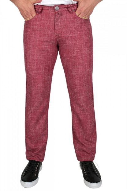 Paul Martin Canadian Erkek Bordo Keten Pantolon Trendyol
