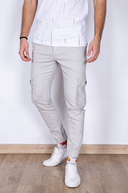 My Life Erkek Paca Lastikli Gabardin Kargo Pantolon Tas Trendyol