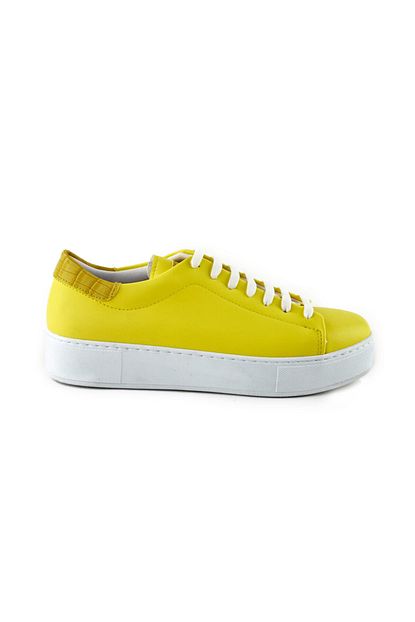 Luvishoes 101 Sari Cilt Kadin Spor Ayakkabi Trendyol