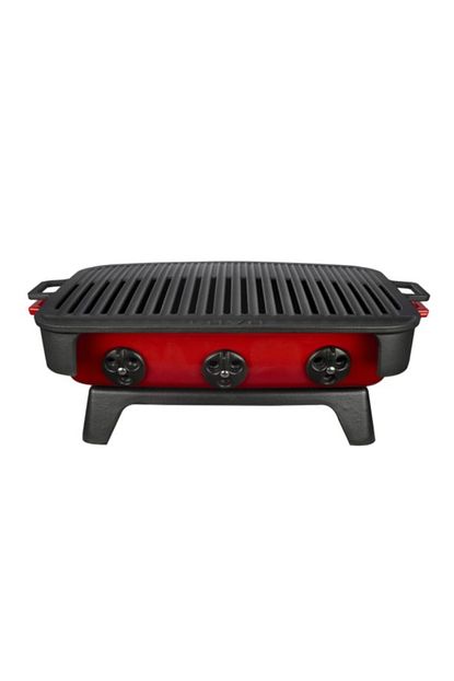 Lava Dokum Mangal Alt Stand Govde Komur Teli Ve Ust Izgara Dahil Komple Olcu 36x45cm Kirmizi Trendyol