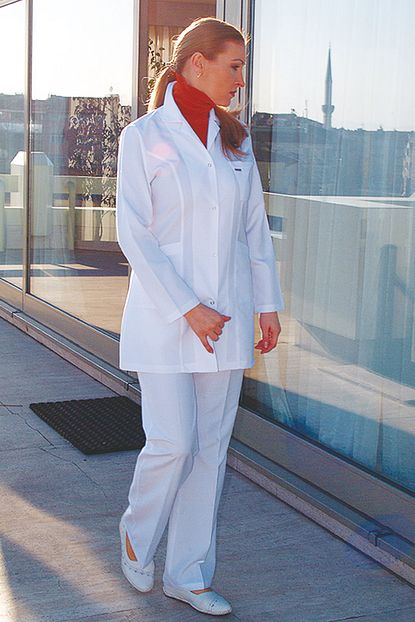 Candas Uniform Kadin Mono Yaka Doktor Ogretmen Labortant Onluk Trendyol