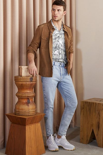 Network Erkek Carrot Fit Acik Mavi Denim Pantolon 1075122 Trendyol
