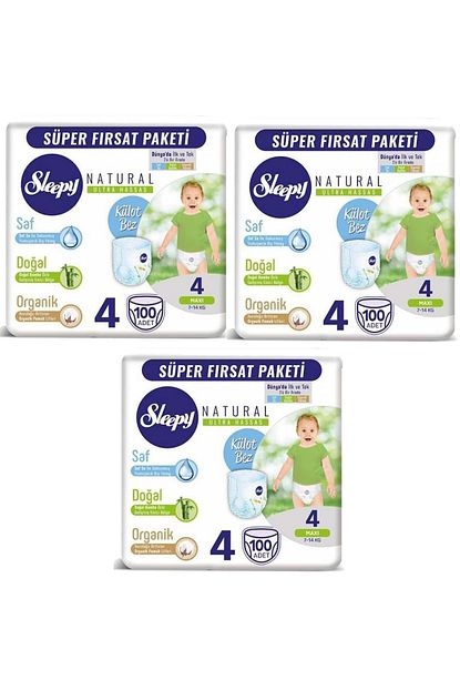 Sleepy Kulot Bebek Bezi 4 Beden Numara Maxi 7 14 Kg 300 Adet Bebek Bezi Trendyol