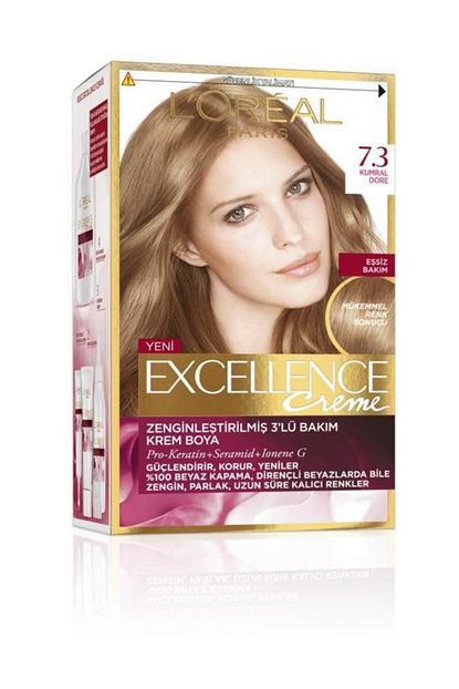 L Oreal Paris Sac Boyasi Excellence Creme 7 3 Altin Kumral 8690595357317 Trendyol