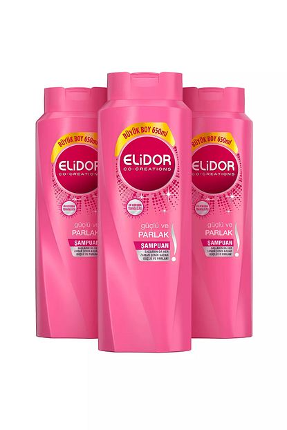 Elidor Guclu Ve Parlak Sac Bakim Sampuani 650 Ml X3 Set Fiyati Yorumlari Trendyol