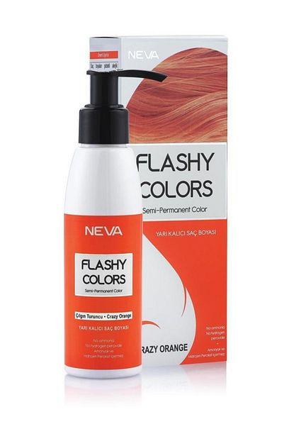 Neva Color Flashy Colors Yari Kalici Sac Boyasi Cilgin Turuncu Crazy Orange 8698636612678 Trendyol