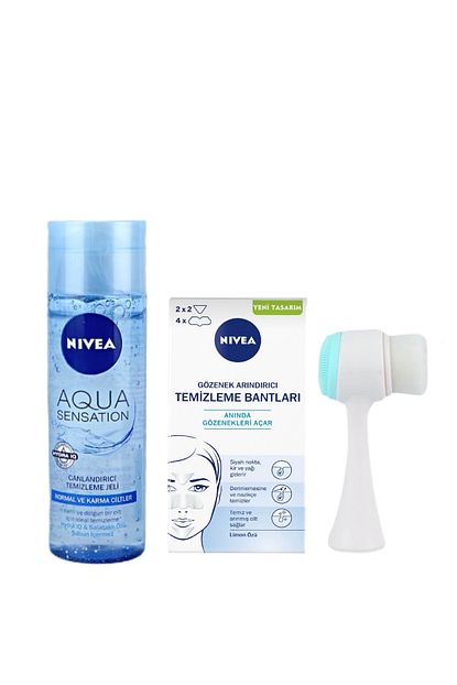 Nivea Canlandirici Yuz Temizleme Jeli 200ml Siyah Nokta Temizleme Bantlari Temizleme Fircasi Trendyol