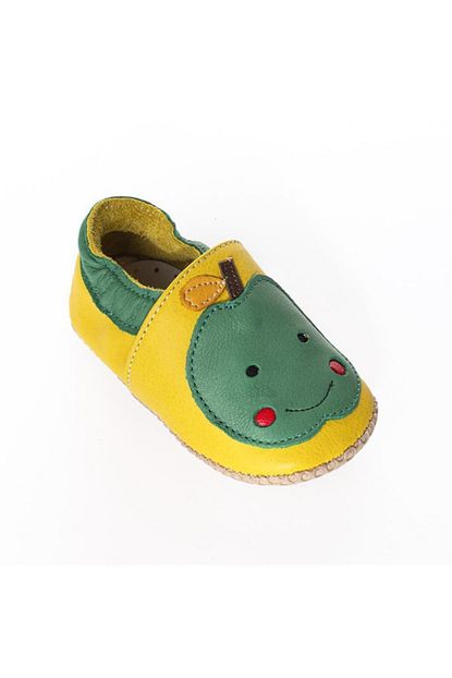 Wstark Dort Mevsim Kiz Erkek Bebek Sari Yesil Elmali Hakiki Deri Patik Makosen Ayakkabi Ws 6057 Trendyol