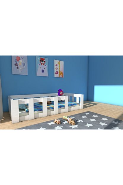 Etmermo Mdf Montessori Karyola Beyaz Eymo 3 Mdf 90x190 Yatak Uyumlu Trendyol