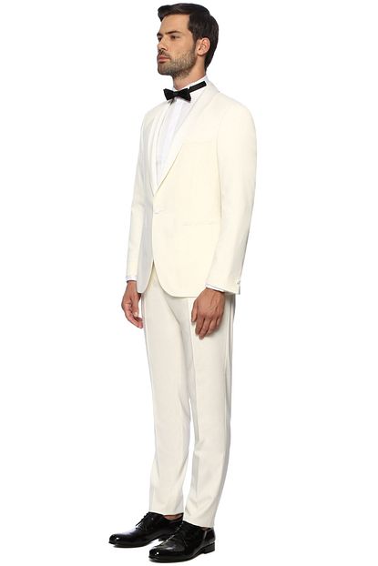 Network Erkek Slim Fit Ekru Smokin Takim Elbise 1067578 Trendyol
