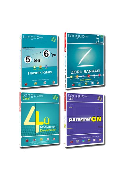 Tonguc Akademi Yayinlari 5 Sinif 5 Ten 6 Ya Hazirlik Zoru Bankasi Deneme Paragrafon 4 Lu Set 2020 Trendyol